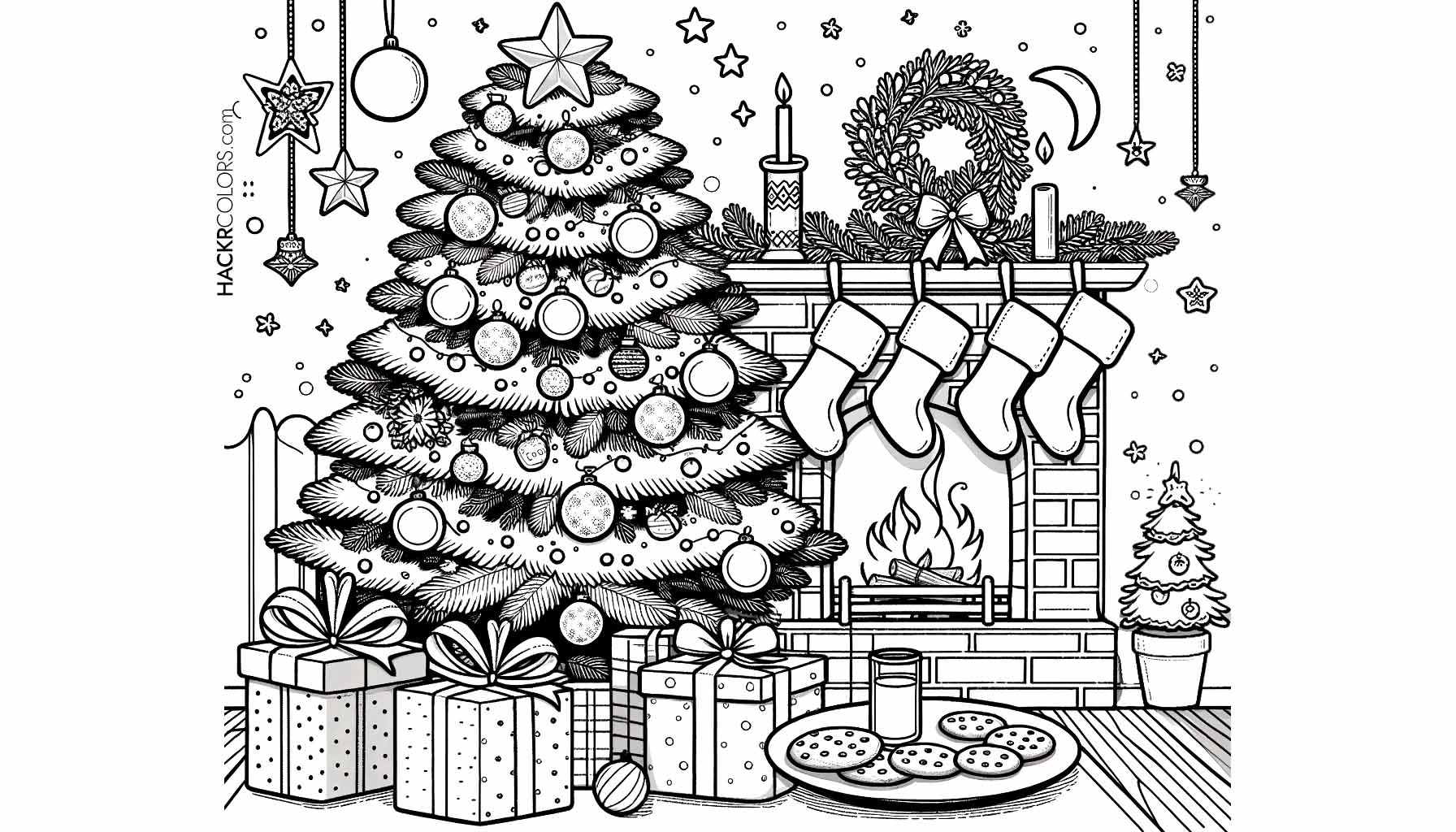 Cozy Christmas Corner Free Unique Printable Coloring Pages For Kids