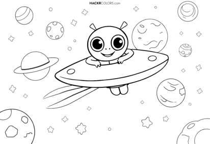 Utomjordiska äventyr i en UFO