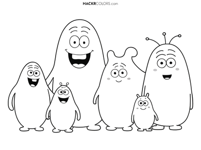 Het Barbapapa-gezin heeft plezier
