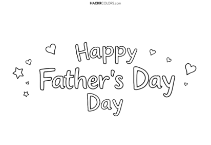 Father's Day Stars and Hearts