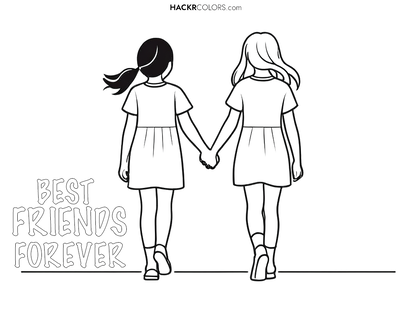Best Friends Hand In Hand
