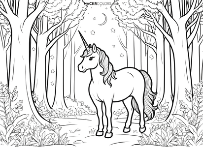 Magisk Skog Unicorn