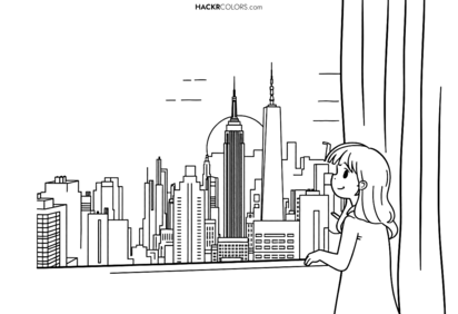 New York City Skyline vanuit een Penthouse