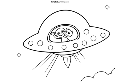Lekfullt UFO i himlen