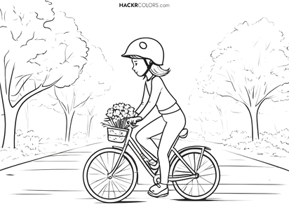 Vårcykel Färgglädje