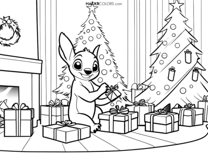 Stitchs julklappsinslagning