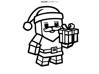 Kerstman in Minecraft