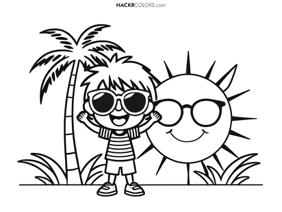 Summer Fun with Smiley Sunglasses