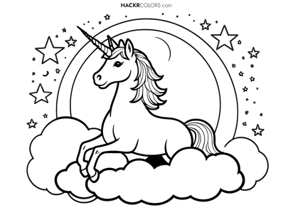 Unicorn Under the Stars