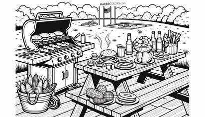 Zomerse Barbecue Picknick
