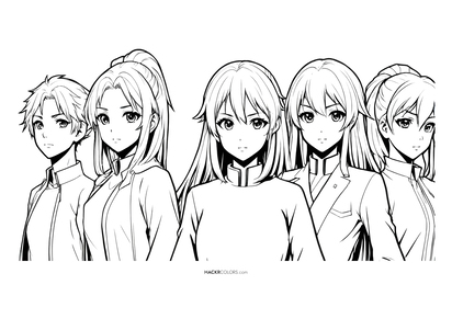 Anime Vriendjes Opstelling