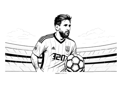 Lionel Messi on the Field
