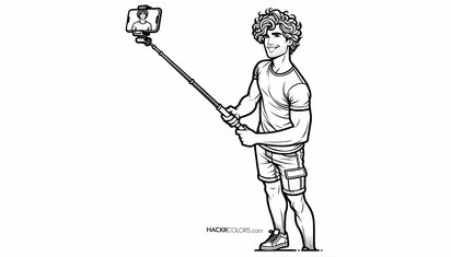 Man with Selfie Stick