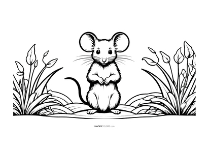 Cute Mouse in the Meadow