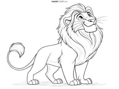 Mufasa Kleurblad