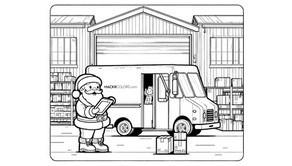 De Online Winkel Bezorging van de Kerstman