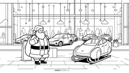 De Elektrische Slee van de Kerstman