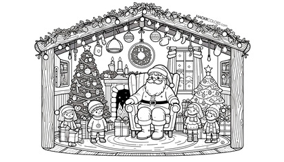 De Kerstgrot van de Kerstman
