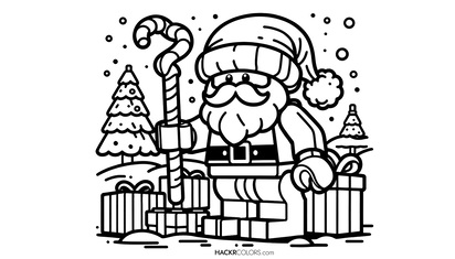 Lego Kerstman en Kerstboom
