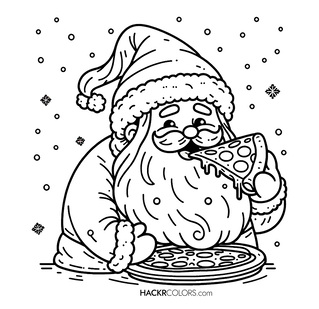 De Pizzapauze van de Kerstman