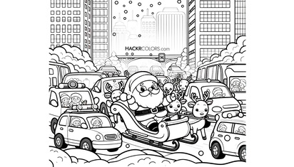 De Verkeersopstopping Avonturen van de Kerstman